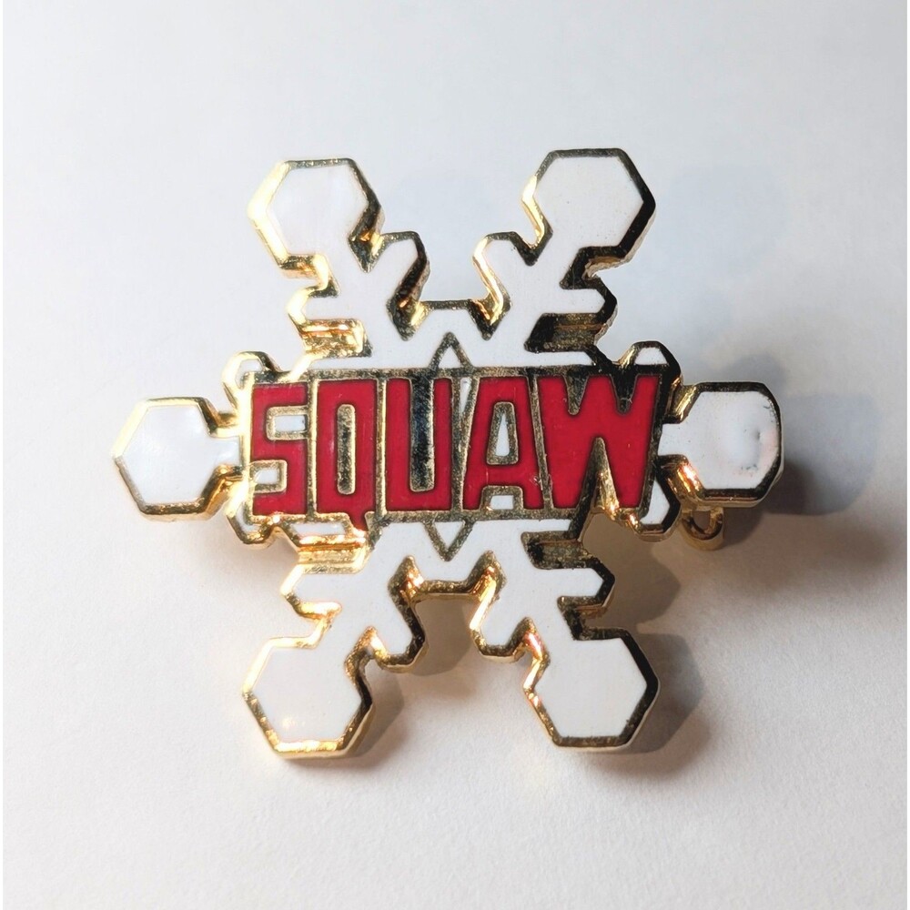 Squaw Snowflake Ski Pin California Ski Resort Snowflake